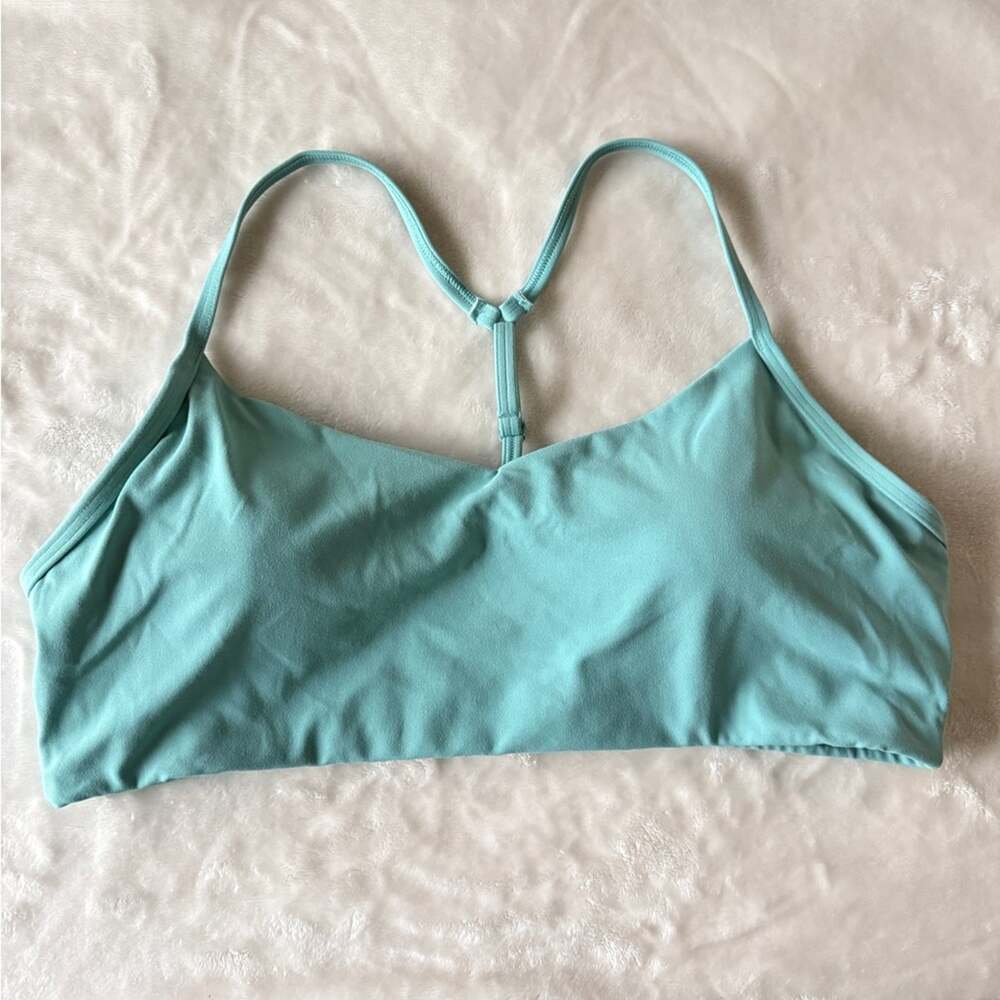 Old Navy Active Light Support StudioSmooth Racerback Sports Bra Teal Size XL